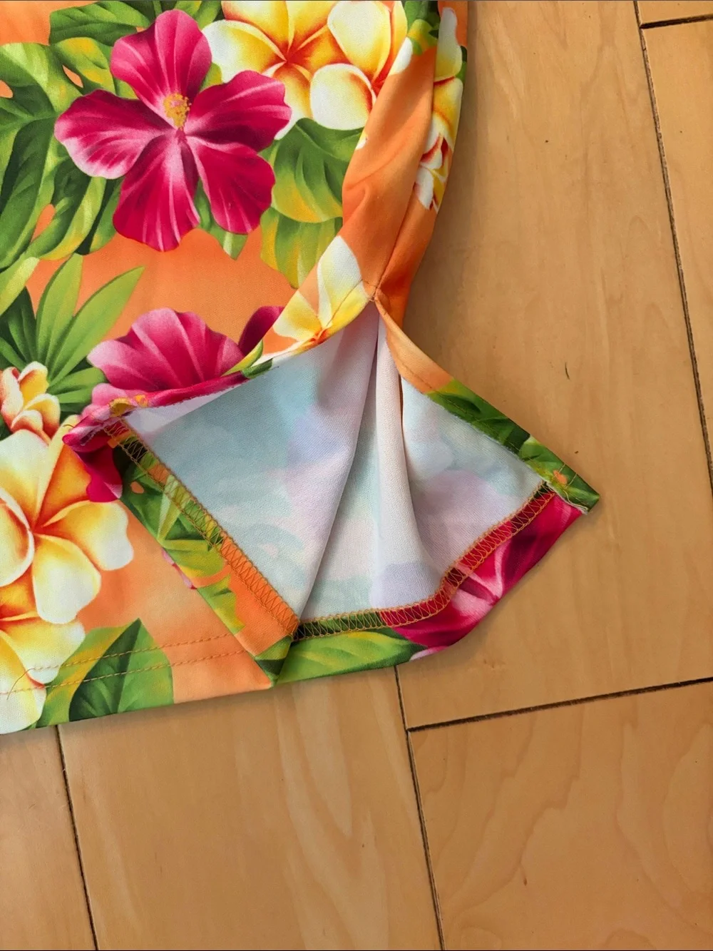 Hawaiian Tube Vintage Beach mini Dress Hibiscus 🌺